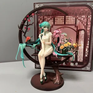 25CM Boxed Hatsune Miku Anime Figure Kawaii Pvc Model Doll Action Figurals Collect ornaments Christmas Toys gifts