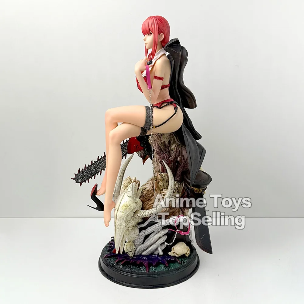 46cm/18.11in Anime Chainsaw Man Figure Makima Action Figures Pvc Statue Desktop Ornamen Collection Model Toys Gifts - Image 3