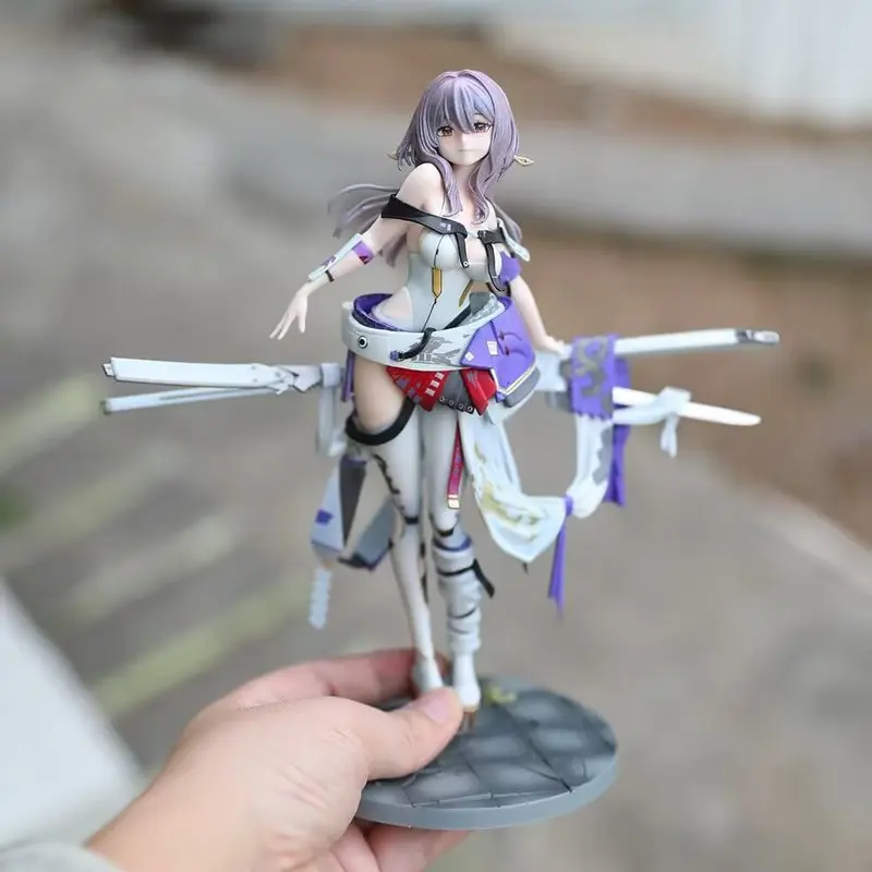 25cm Anime Nikki Red Lotus Victory Goddess Anime Gk Model Handmade Trendy Play Statue Periphery Collection Ornament Toy Gift