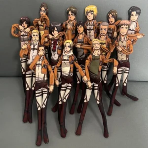 Attack on Titan Reiner Braun Zoë Hange Stuffed Dolls movable Abstract Body Wire Skeleton Halloween Prop Hand-made
