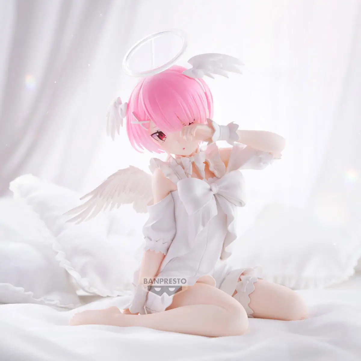 BANPRESTO Re: Life A Different World From Zero -Relax Time- Ram Rem Sweet Angel Ver. PVC 13CM Anime Action Figures Model Toy - Image 4