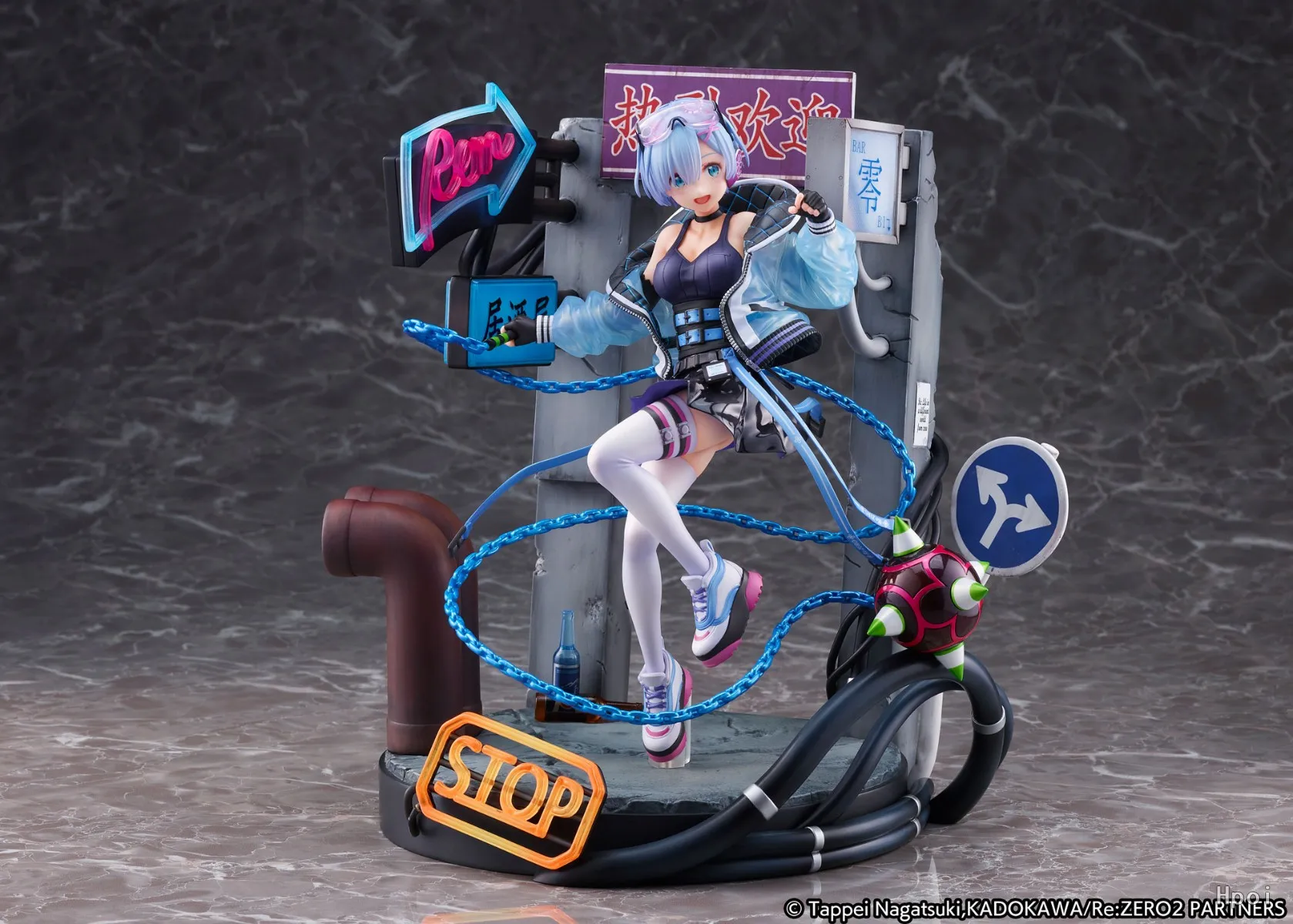 【MT】Original Alpha Satellite EStream Re: ZERO Starting Life in Another World REM Emilia RAM Neon City 1/7 Scale Figure Toy Model - Image 7