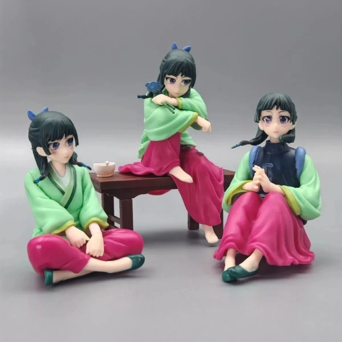 11CM Anime The Apothecary Diaries Maomao Figure Cute Girl Sitting Position Maomao Action Figure Collection Doll PVC Model Gifts