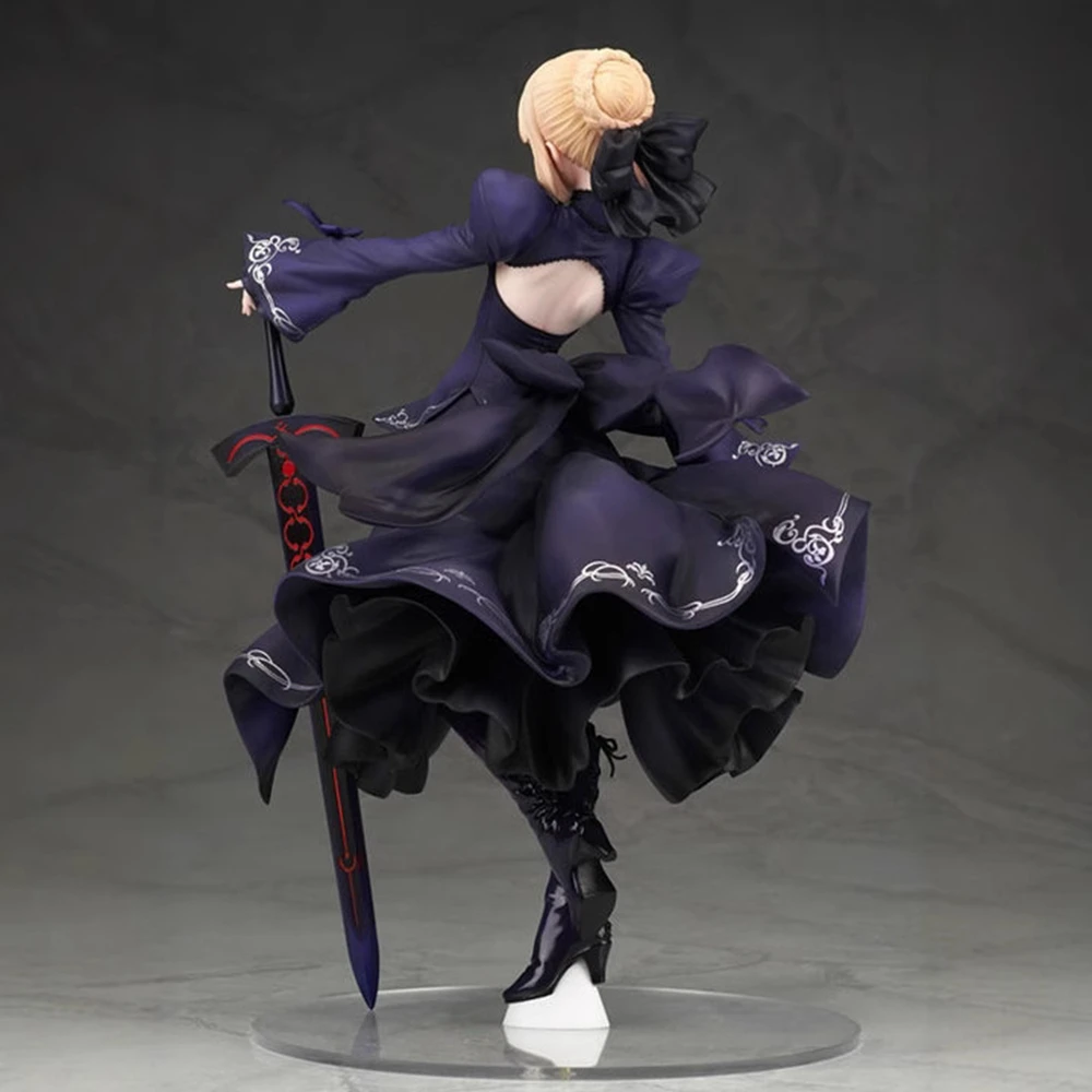 23CM Anime Gekijouban Fate/stay night Heaven's Feel Altria Pendragon Black Dress Up Saber Alter Model Toy Gift Action Figure PVC - Image 4