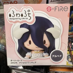 In Stock Original S-FIRE Fuwa Petit OVERLORD Albedo Q-version Doll Cartoon Creative Computer Ornament Anime Collectible Gift