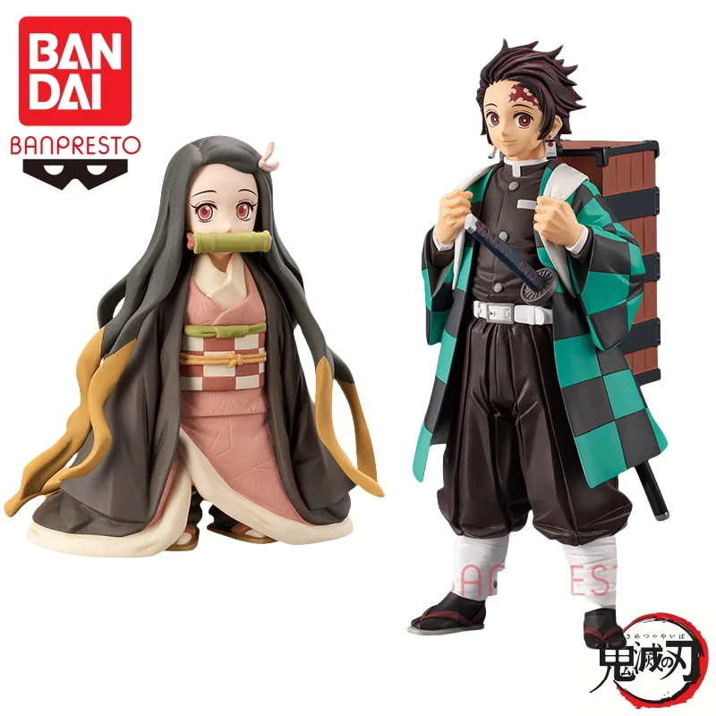 In Stock Bandai Original Banpresto Demon Slayer Vol 18-19 Kamado Nezuko Kamado Tanjirou Action Figure Model Doll Brand New Boxed