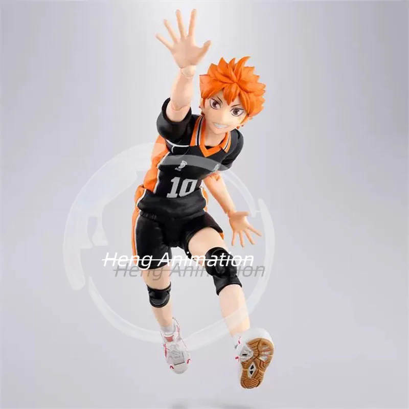 Bandai Haikyuu Action Figure SHF Hinata Shoyo Karasuno  Hight School High Poseability Collectibles Anime Figures Toys Boys Gift