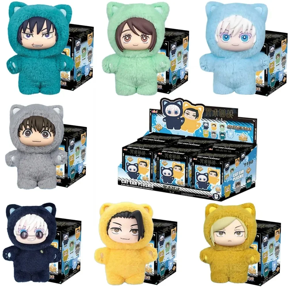 HOT  Kawaii Jujutsu Kaisen 2 Cat Ear Plushie Series Blind Box Mystery Box Anime Toy-Room Decoration-Collect-Festvial Gift..