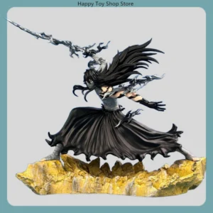 ‌Bleach Anime Ichigo Kurosaki 24cm Moonless Combat Figure Model Statue Collectible Desktop Decor for Boys Gift