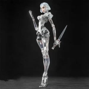 18cm Bone Workshop 1/12 Articulated Action Figure Ai Agent Lady Transparent Mechanical Body Desktop Ornament For Anime Fans
