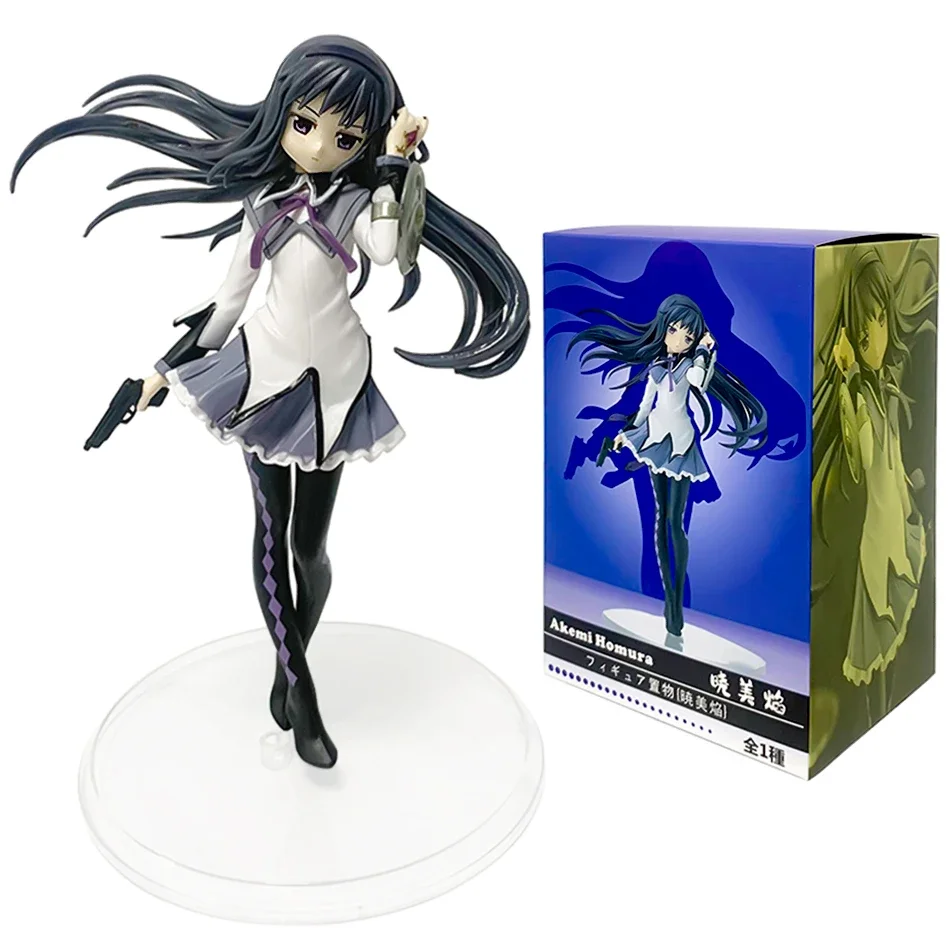 Anime Puella Magi Madoka Magica Figure 17cm Akemi Homura Action Figural Pvc Model Kawaii Decoration Doll Kid Toy