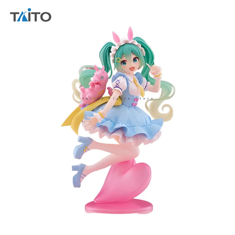 Original Genuine Model Taito Hatsune Miku x Rody 17cm AMP Fairy Tale Figure Anime Figurine Collections Toys Gifts Wholesale