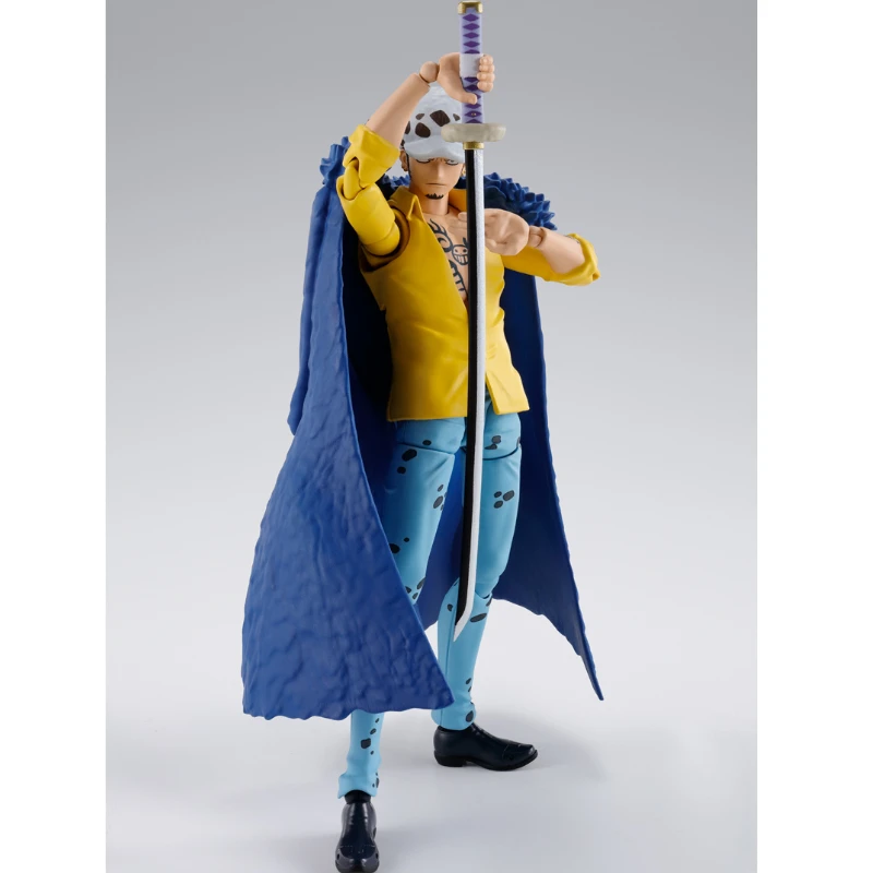 In Stock Original Bandai One Piece SHF Trafalgar D. Water Law Action Figures Toys Gifts Genuine Collector Anime Hobby Genuine
