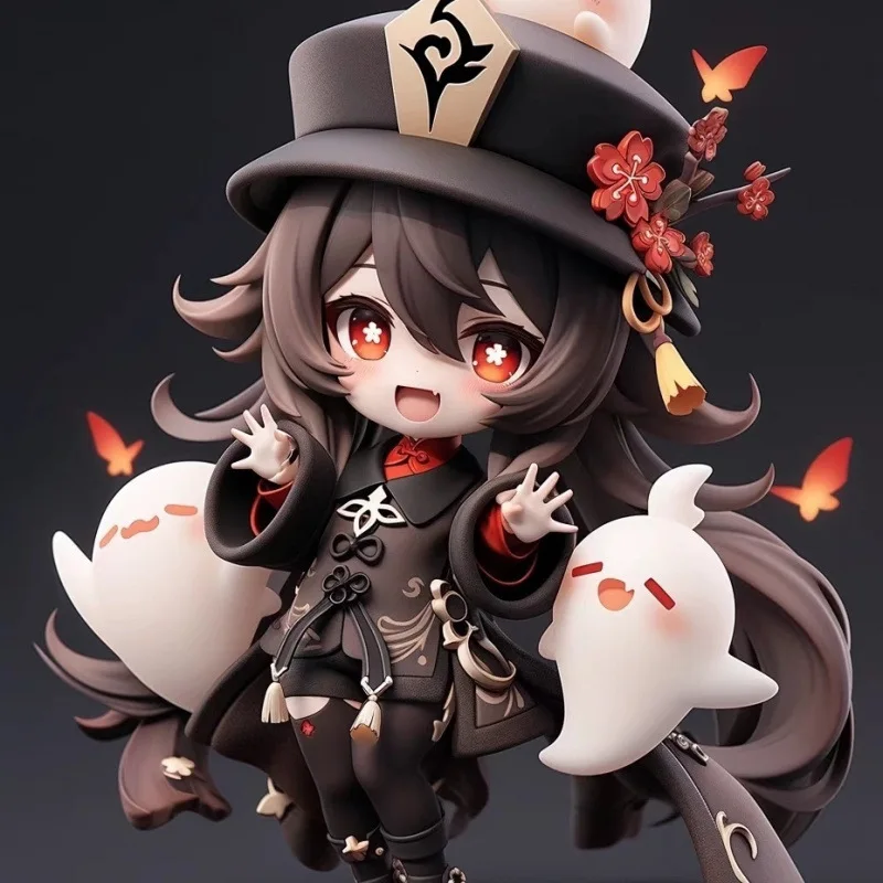 Cute Genshin Impact Figure Figurine Yae Miko Ganyu Hu Tao PVC Model Art Craft Desk Decor Ornament Gift