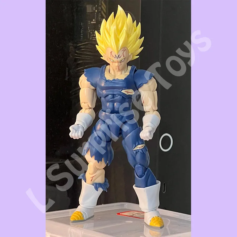Black Hole TK Custom Dragon Ball Z SHF Super Saiyan Majin Vegeta Battle Damage Full Power Anime Action Figures Models Gifts Toys - Image 6