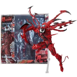 16CM AMAZING YAMAGUCHI Carnage Venom Spider Man legends Action Figure Joint Movable Change Face Statue Model Toy Gift