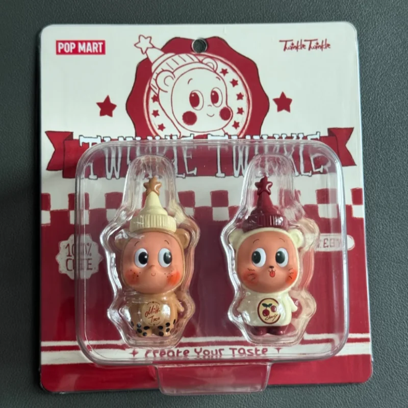 Limited POPMART TWINKLE TWINKLE Create Your Taste Mike Tea&cherry Series Blind Box Kawaii Anime Figure Caixa Caja Christmas Gift