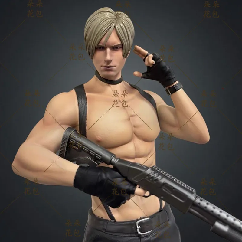 Resident Evil Leon Kennedy 3rd Gk Figure Anime Game Peripheral Desk Decor Statue Leather Style Collectible Gift For Anime Fans