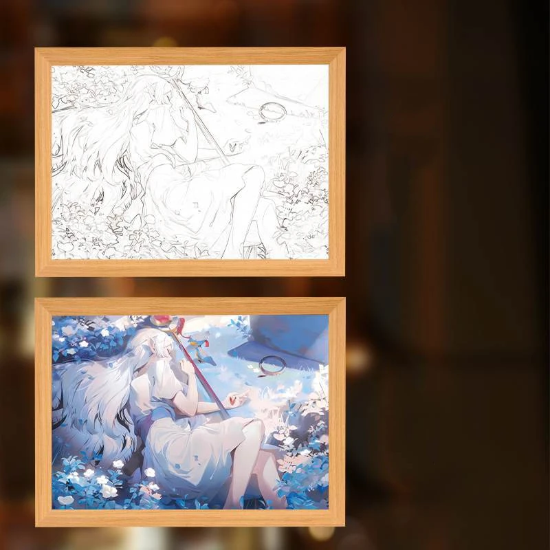 Anime Character Photo Frame Frieren: Beyond Journey's End LED Bedroom Decor Frieren Himmel Birthday and Christmas Gifts Toy - Image 10