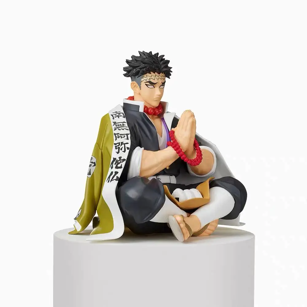 Authentic SEGA Demon Slayer Stone Pillar Gyomei Himejima Prize Figure, Noodle Press Function/Authentic Laser Label, ABS