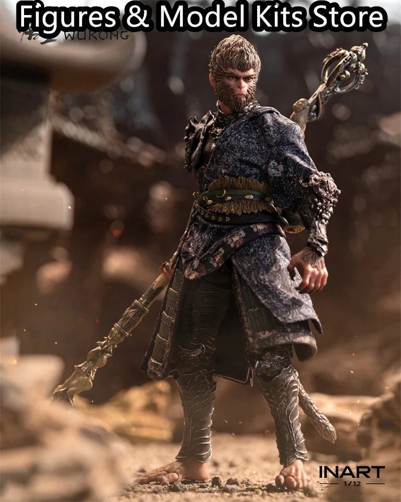 【In Stock】 INART Black Myth Wukong The Destined One In The Bronze Armor Set 1/12 Action Model Collectible Figure Toys