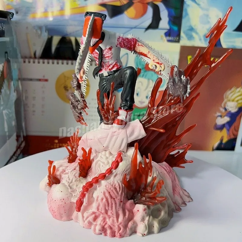 Gk Chainsaw Man Denji Pochita Action Figure Statue Makima Figurine Model Toys Collection Desktop Ornaments Demon Hunter Figures - Image 6