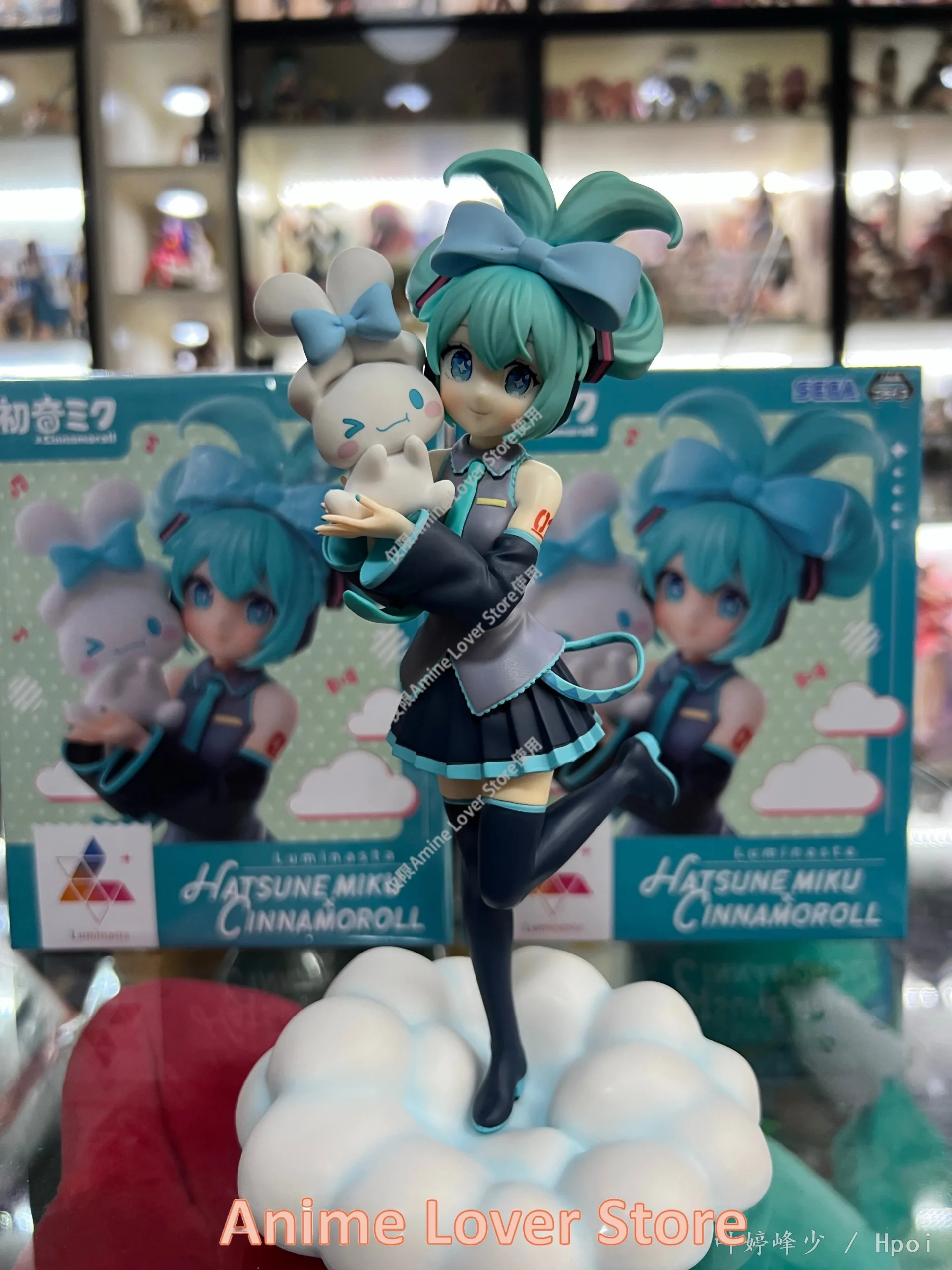 In Stock SEGA Original Luminasta Hatsune Miku Cinnamoroll Sanrio Big Ear Dog Anime Figure Toys for Kids Gift - Image 5