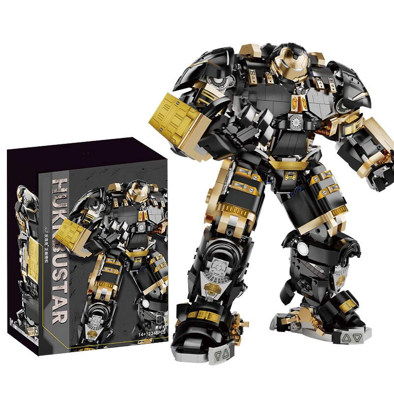 2300+pcs Black Hulk Buster Marvel Building Blocks Sets Iron Man Machine Toys Bricks Action Figures Model Gifts for Boys Adult
