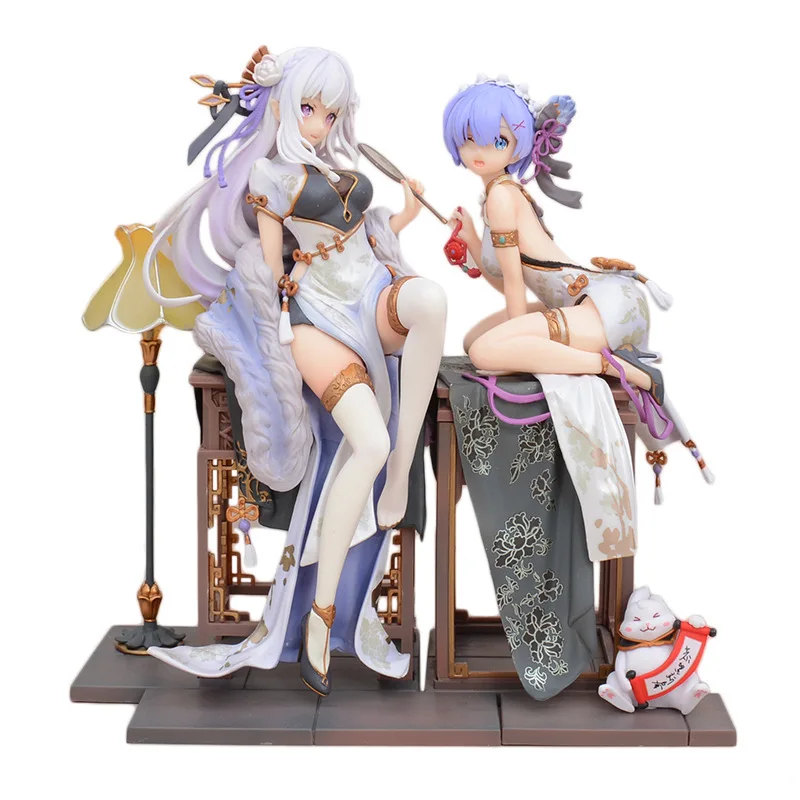 Re:life In A Different World From Zero Rem Emilia Chinoiserie Clothing Figure Model Collection Desktop Decoration For Xmas Gifts - Image 6