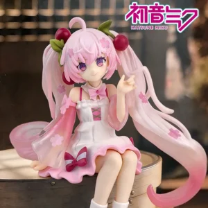 Hot Hatsune Miku Anime figure Pink dress Sakura Miku 2025 Ver PVC model action toys Cherry pink  blossom collect decoration gift