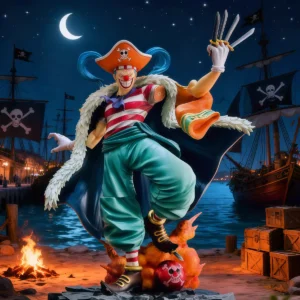 Anime ONE PIECE Buggy Figure Buggy Action Figure Desktop Ornament Statue Collection Model Toy Gift