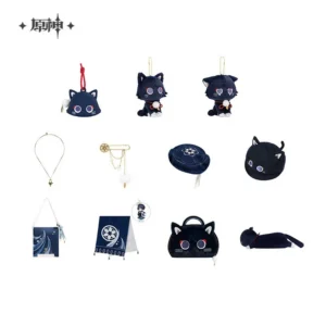 Sunsyea Official Genshin Impact Merch From miHoYo Wanderer Series Beret Octagonal Hat Scarf Plush Pendant  Doll Bag Necklace