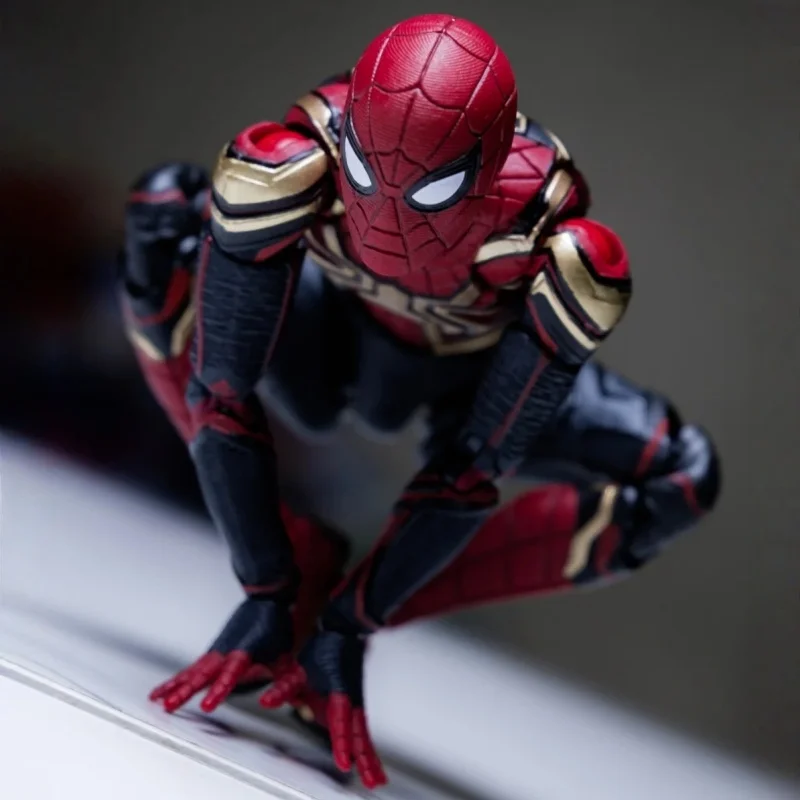 In Stock Original Marvel 1/12 Spider-Man Action Figures Medicom Mafex Spider-Man: No Way Home Fusion Suit Collectible Model Toy