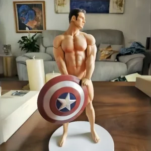 Captain America Chris Evans Artistic Handheld Action Figure With Accessories Collection Spot Goods Mobile PVC Model Toys Gift