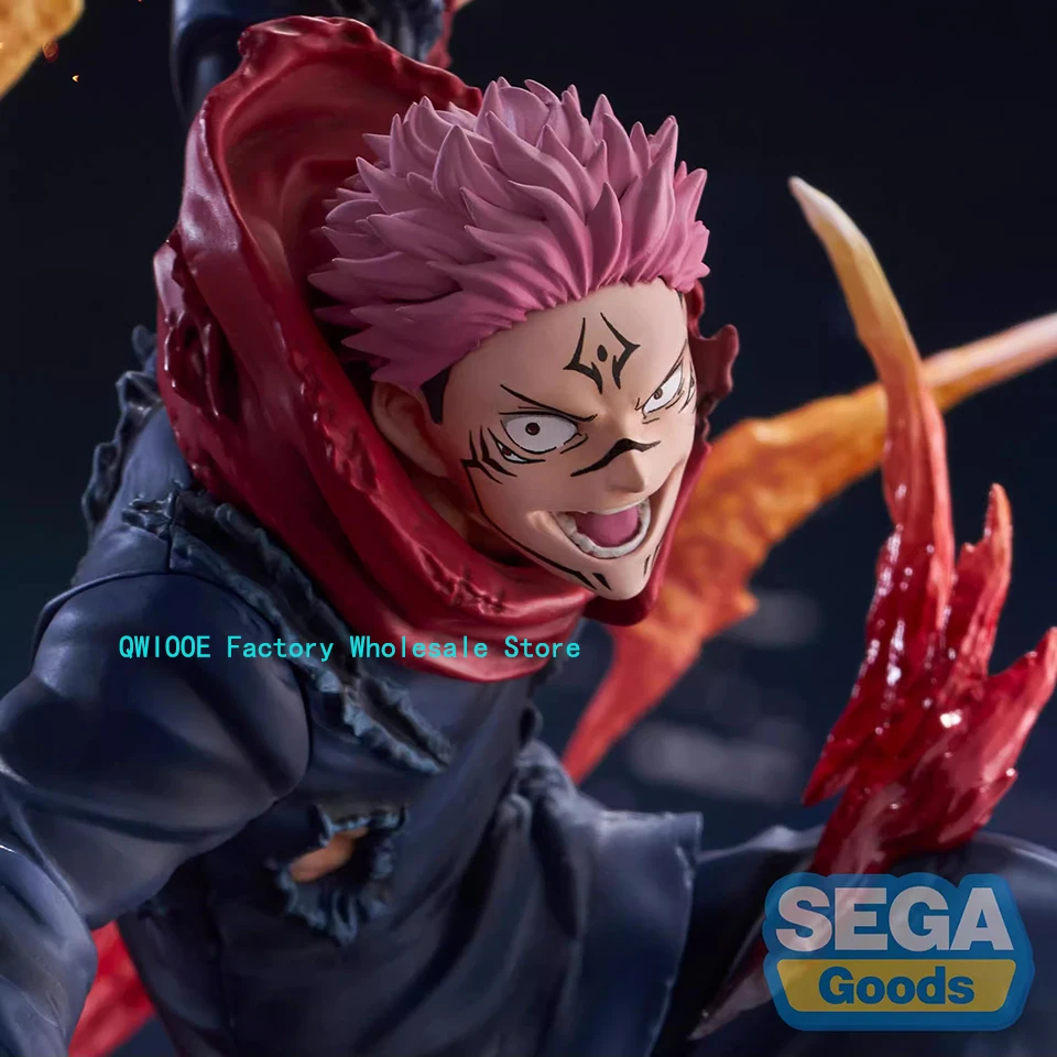 Original Genuine SEGA Jujutsu Kaisen 17cm Ryomen Sukuna Statue Action Figure Model Doll Decoration Collection Toys Gifts QWIOOE