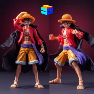 Custom 1/12 Male Shf Male Soldier OP Monkey·D·Luffy Captain Straw Hat Windbreaker Coat Scene Props For 6in Action Figures Model