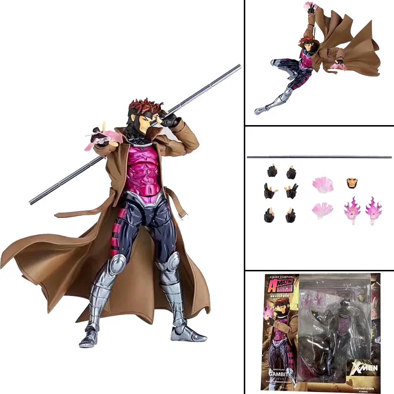 DC Amazing Yamaguchi Revoltech Deadpool GAMBIT X-MEN Magneto Batman Dark Knight X-Men Wolverine Logan Howlett Action Figure Doll - Image 17