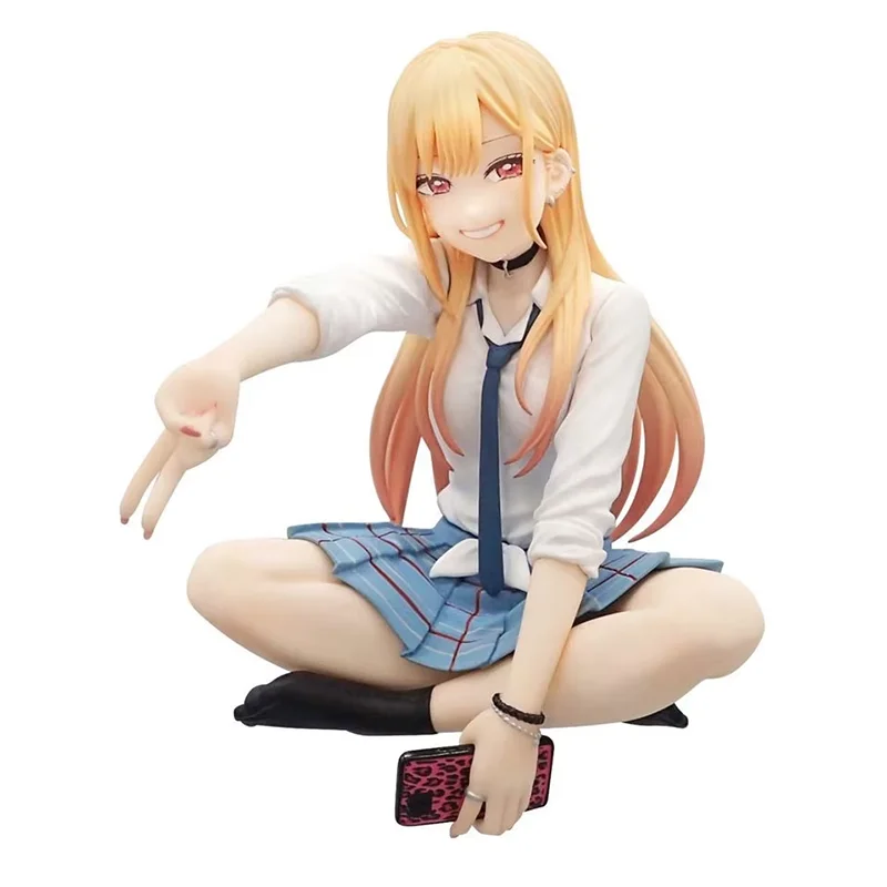 10CM Anime My Dress Up Darling MARIN KITAKAWA Figure Noodle Stopper Cute Uniform Animation Model Toys Gifts Decoration PVC