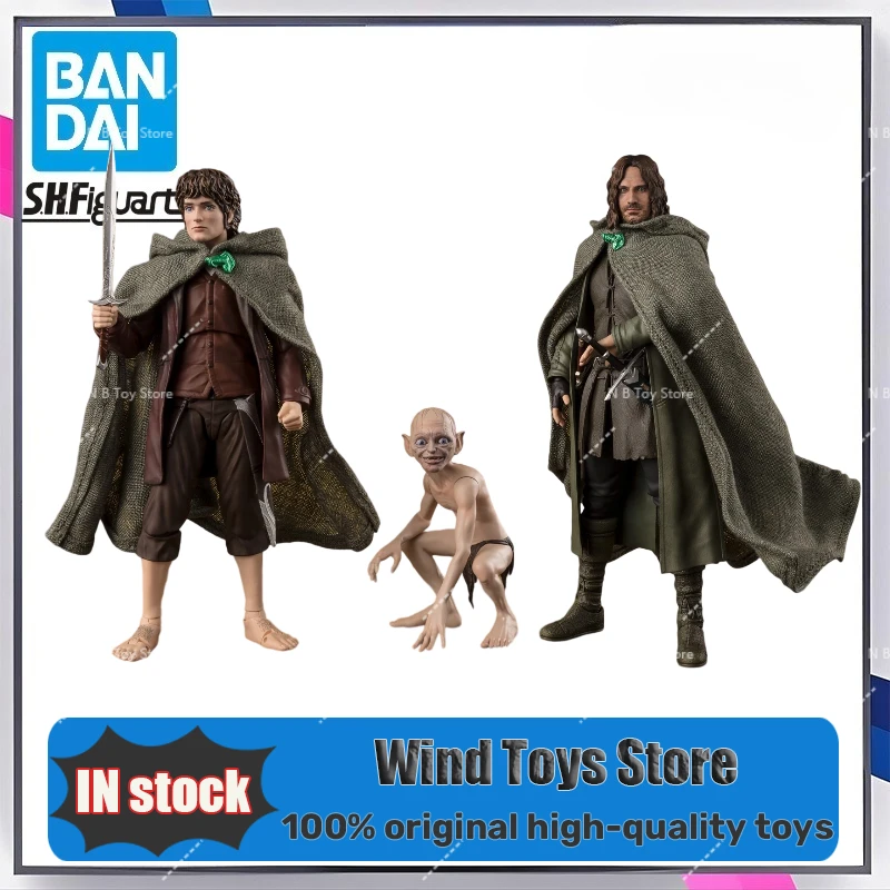 In Stock Bandai S.H.Figuarts Aragorn (Lord of The Rings) Frodo Baggins & Gollum (Lord of The Rings) Premium Gift Model