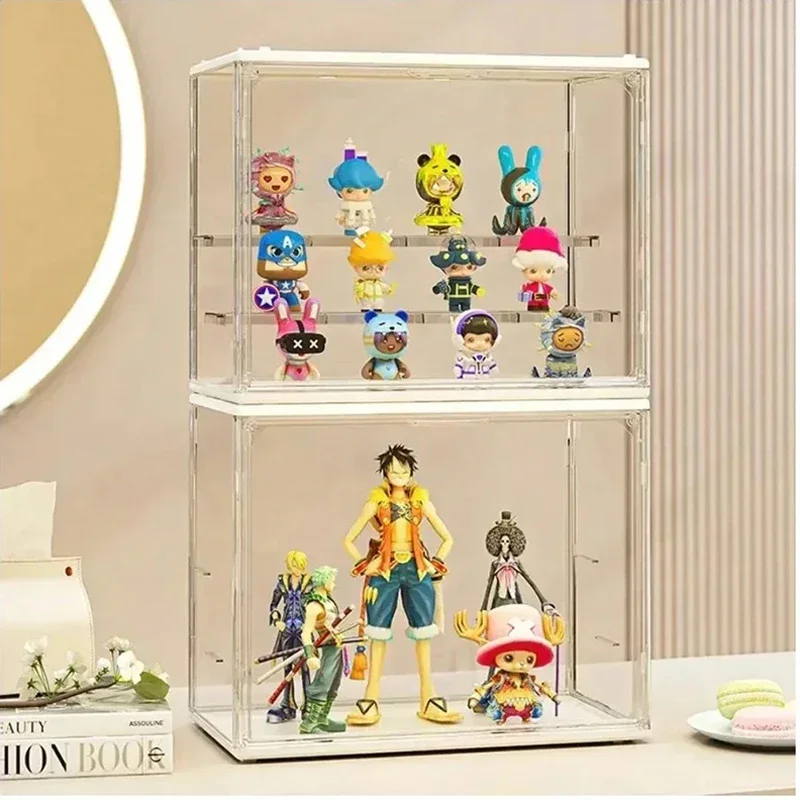 1PC Acrylic Display Case for Collectibles Clear Acrylic Box Showcase for Action Figures Toy&Blind Box Toys LEG Bubblegum popmar