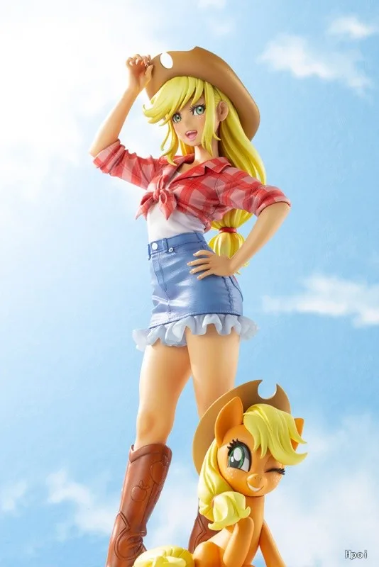 My little Pony Bishoujo Statue Applejack Twilight Sparkle Pinkie Pie Fluttershy 1/7 Anime PVC Action Figure Toy Collection Doll - Image 9