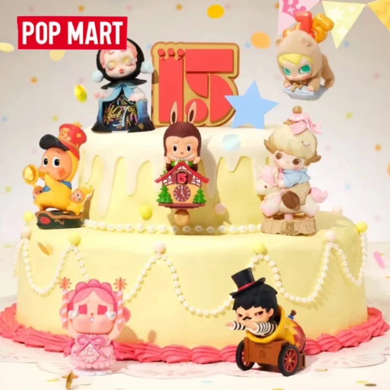 Genuine POPMART Celebrationg The Moment POPMART 15th ANNIVERSARY Series Blind Box Kawaii Anime Figure Mystery Box Trendy Gifts