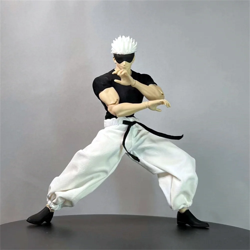 Handmade 1/12 Japanese Anime College Uniform Frock Taoist Robe Combat Clothing Accessories for SHF Romankey Action Figure - Image 4