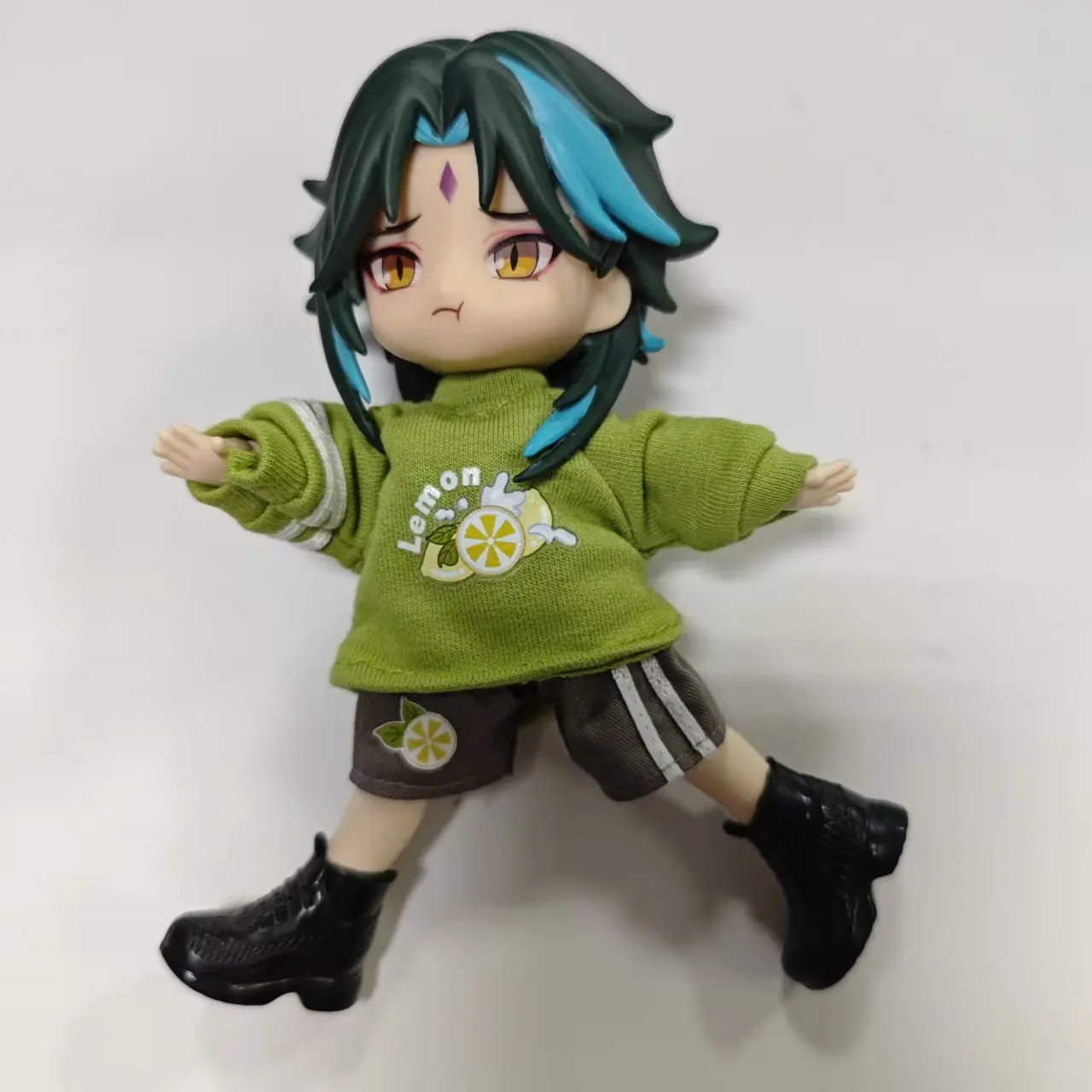 Ob11 1/12 Genshin Impact Anime Xiao BJD Model Doll Action Figure Model Figurine Decoration Toys Dinosaur costume - Image 4