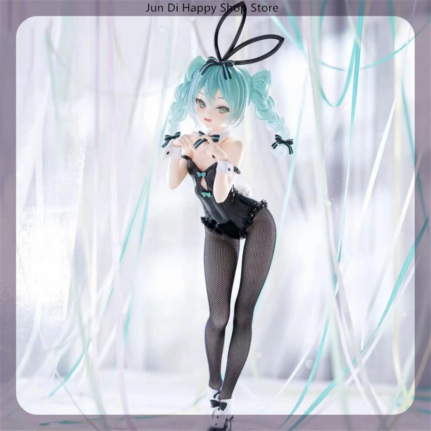 28cm Hatsune Miku Bunny Girl In Stockings Two Kinds Figure Model Statue Boys Collection Desktop Decoration Ornament Toys Gifts