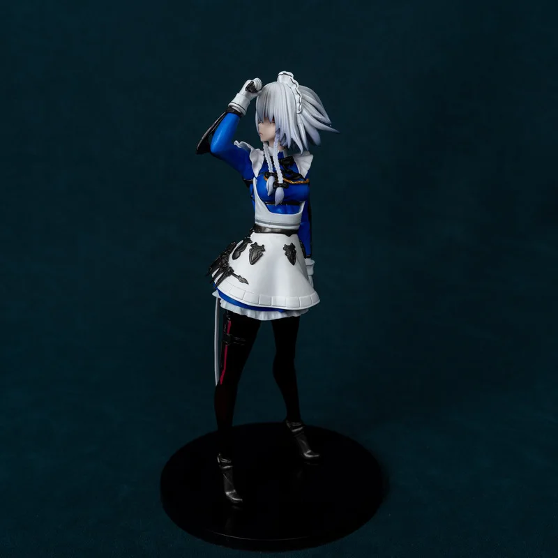 23cm Touhou Project Izayoi Sakuya Maid Hold A Knife Game Girl Figure Model Statue Boy Collection Desktop Decoration Ornament Toy - Image 4