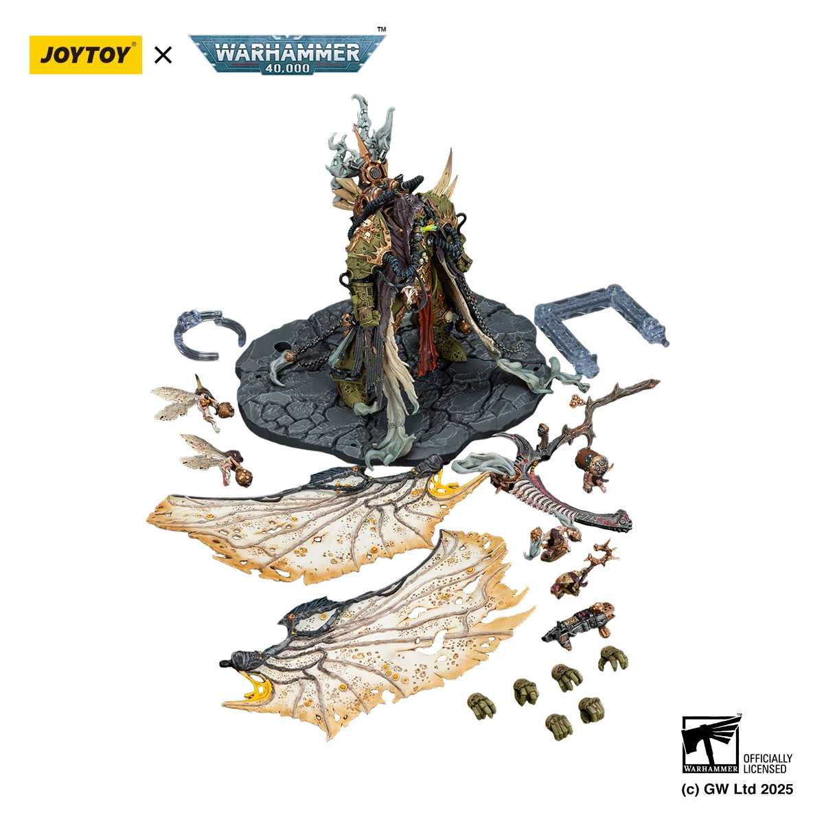 [Pre Order]JOYTOY Warhammer 40K 1/18 Action Figure Mortarion Daemon Primarch of Nurgle Death Guard Deathshroud Terminator Toys