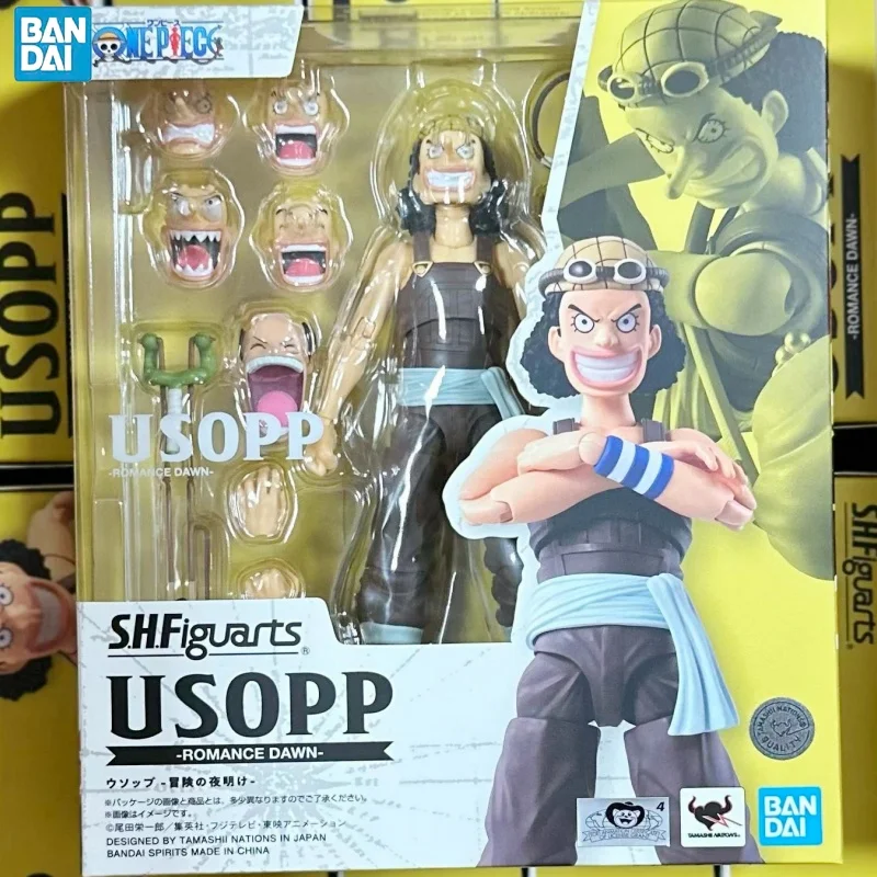 Bandai S.H.Figuarts One Piece Usopp Romance Dawn Full Action Figure Finished Model Kit Collectible Anime Fans Gifts Toys