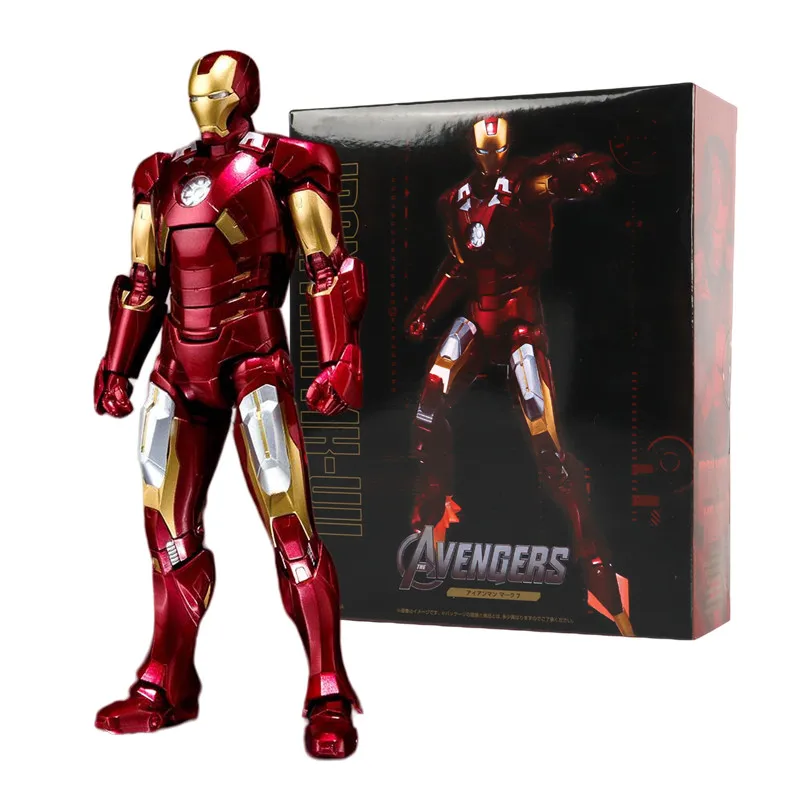 Iron Man MK85 MK50 MK20 MK5 MK7 Action Figure Model Collectible Toys birthday Gift for Children