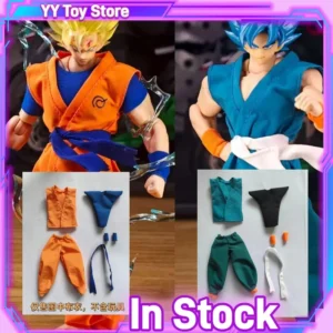 Dragon Ball Shf Series Son Goku Action Figure - Daoist Robe Orange Blue Uniforms Training Suit Accessories Collectible Toy Gift